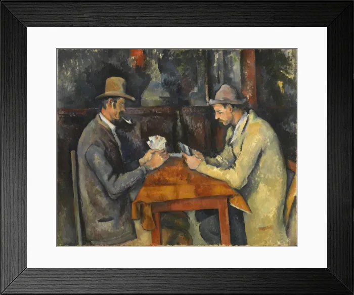 Framed Print : The Card Players, ca 1892-1896. Creator: Cezanne, Paul (1839-1906) Framed Print : The Card Players, ca 1892-1896. Creator: Cezanne, Paul (1839-1906)