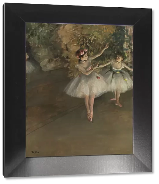 Two Dancers on a Stage, 1874. Creator: Degas, Edgar (1834-1917)