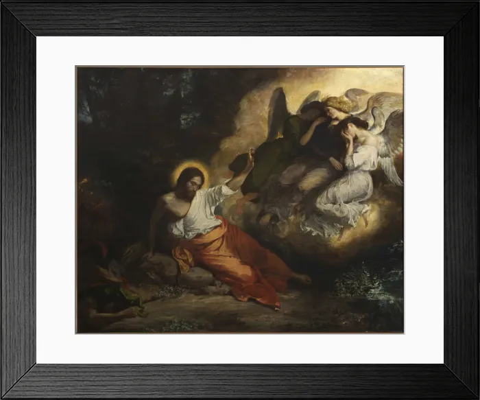 Framed Print : The Agony in the Garden, 1826. Creator: Delacroix, Eugene (1798-1863) Framed Print : The Agony in the Garden, 1826. Creator: Delacroix, Eugene (1798-1863)