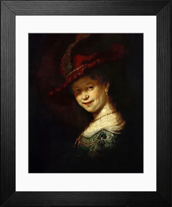 Framed Print : Saskia van Uylenburgh as girl, 1633. Creator: Rembrandt van Rhijn (1606-1669) Framed Print : Saskia van Uylenburgh as girl, 1633. Creator: Rembrandt van Rhijn (1606-1669)