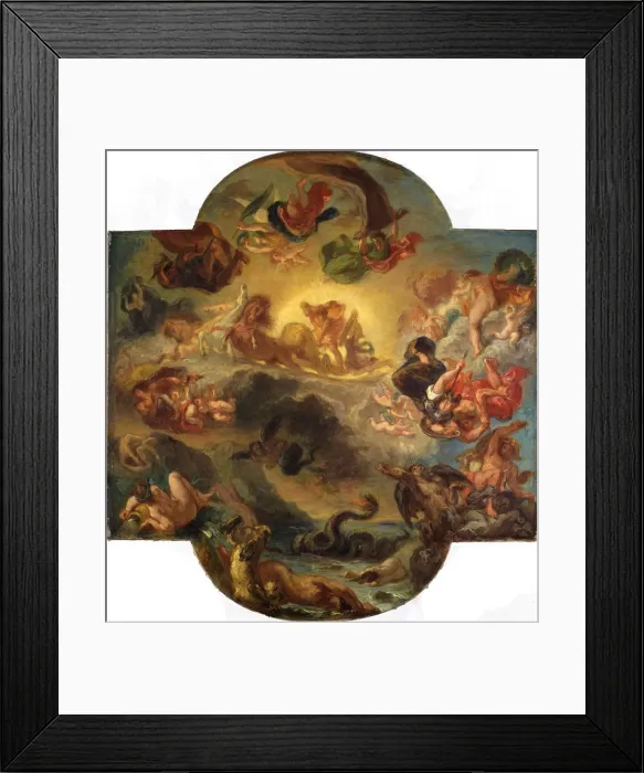 Framed Print : Apollon vainqueur du serpent Python, c. 1853. Creator: Delacroix, Eugene (1798-1863) Framed Print : Apollon vainqueur du serpent Python, c. 1853. Creator: Delacroix, Eugene (1798-1863)