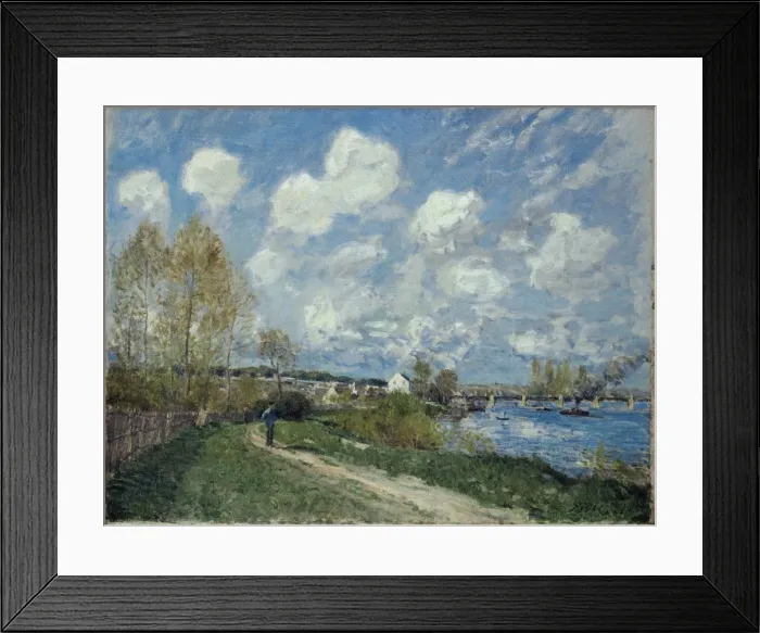 Framed Print : Ete a Bougival (Summer at Bougival), 1876. Creator: Sisley, Alfred (1839-1899) Framed Print : Ete a Bougival (Summer at Bougival), 1876. Creator: Sisley, Alfred (1839-1899)