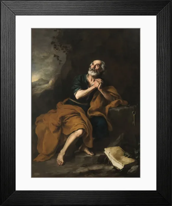 Framed Print : Peter the Apostle, 1665-1670. Creator: Murillo, Bartolome Esteban (1617-1682) Framed Print : Peter the Apostle, 1665-1670. Creator: Murillo, Bartolome Esteban (1617-1682)