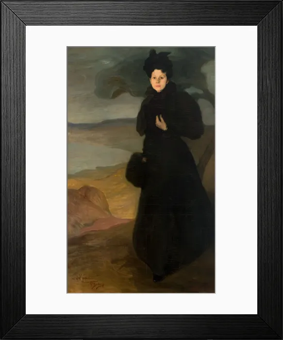 Framed Print : Portrait of Mademoiselle Valentine Dethomas, c. 1895. Creator: Zuloaga y Zabaleto Framed Print : Portrait of Mademoiselle Valentine Dethomas, c. 1895. Creator: Zuloaga y Zabaleto