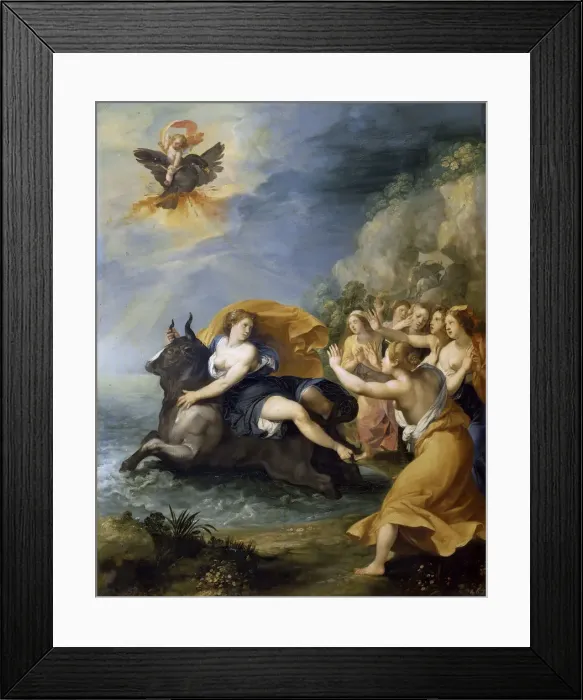 Framed Print : The Rape of Europa, ca 1604. Creator: Cesari, Giuseppe (1568-1640) Framed Print : The Rape of Europa, ca 1604. Creator: Cesari, Giuseppe (1568-1640)
