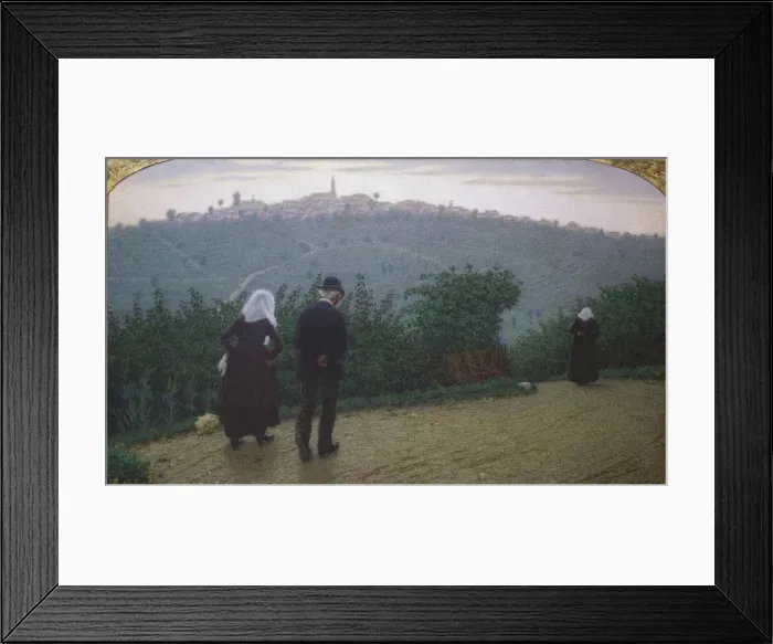 Framed Print : Sunday Dawn (First Mass). Creator: Morbelli, Angelo (1853-1919) Framed Print : Sunday Dawn (First Mass). Creator: Morbelli, Angelo (1853-1919)