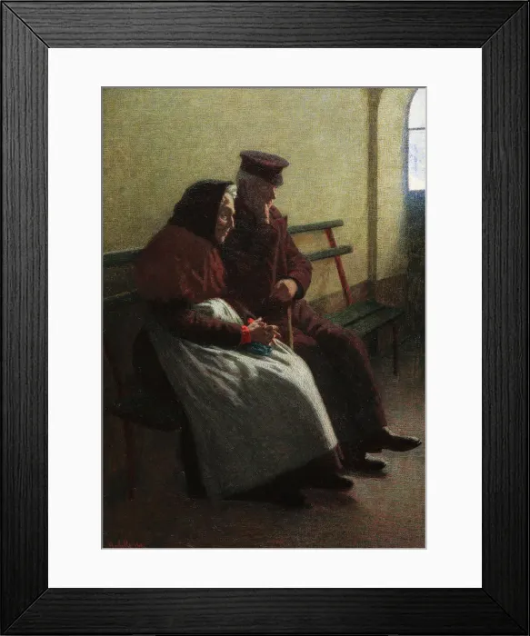 Framed Print : Tempi lontani, 1908. Creator: Morbelli, Angelo (1853-1919) Framed Print : Tempi lontani, 1908. Creator: Morbelli, Angelo (1853-1919)