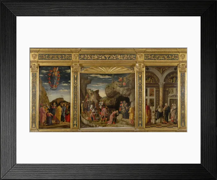 Framed Print : Trittico degli uffizi (Uffizi Triptych), ca 1463-1464. Creator: Mantegna, Andrea (1431-1506) Framed Print : Trittico degli uffizi (Uffizi Triptych), ca 1463-1464. Creator: Mantegna, Andrea (1431-1506)