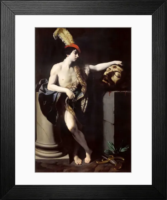 Framed Print : David with the Head of Goliath, 1605-1606. Creator: Reni, Guido (1575-1642) Framed Print : David with the Head of Goliath, 1605-1606. Creator: Reni, Guido (1575-1642)