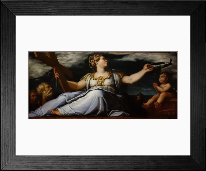 Framed Print : The Faith, 1542. Creator: Vasari, Giorgio (1511-1574) Framed Print : The Faith, 1542. Creator: Vasari, Giorgio (1511-1574)