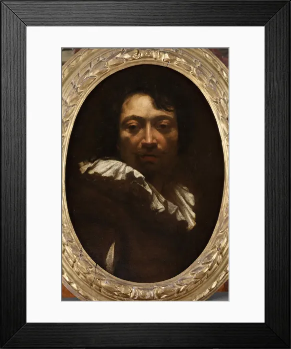 Framed Print : Self-Portrait. Creator: Vouet, Simon (1590-1649) Framed Print : Self-Portrait. Creator: Vouet, Simon (1590-1649)