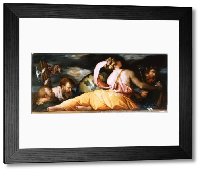 Framed Print : The Justice, 1542. Creator: Vasari, Giorgio (1511-1574) Framed Print : The Justice, 1542. Creator: Vasari, Giorgio (1511-1574)