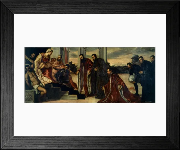 Framed Print : Madonna dei camerlenghi, ca 1567. Creator: Tintoretto, Jacopo (1518-1594) Framed Print : Madonna dei camerlenghi, ca 1567. Creator: Tintoretto, Jacopo (1518-1594)