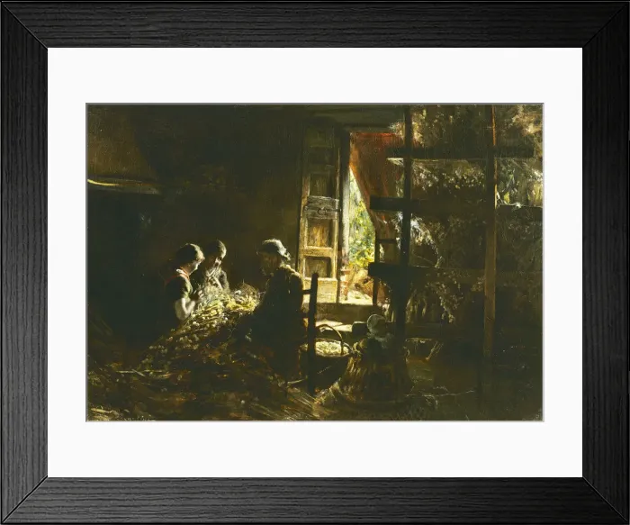 Framed Print : La raccolta dei bozzoli (Collecting the cocoons), 1882-1883. Creator: Segantini, Giovanni Framed Print : La raccolta dei bozzoli (Collecting the cocoons), 1882-1883. Creator: Segantini, Giovanni