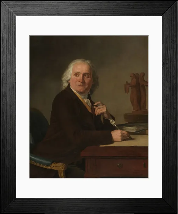 Framed Print : Portrait of Jean Rameau, 1793. Creator: Suvee, Joseph-Benoit (1743-1807) Framed Print : Portrait of Jean Rameau, 1793. Creator: Suvee, Joseph-Benoit (1743-1807)