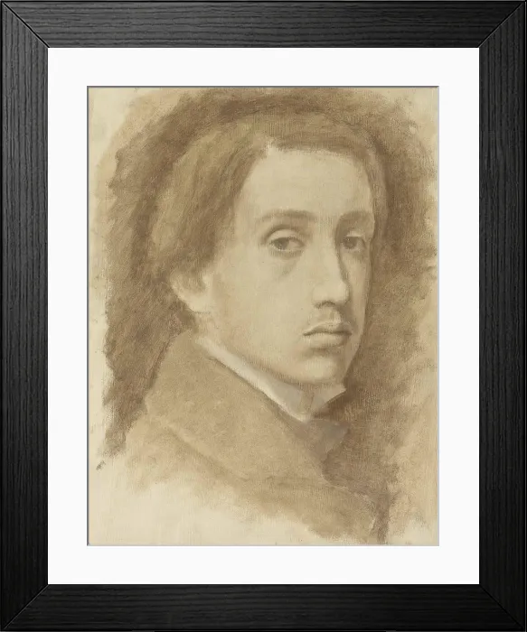 Framed Print : Self-Portrait, ca 1854. Creator: Degas, Edgar (1834-1917) Framed Print : Self-Portrait, ca 1854. Creator: Degas, Edgar (1834-1917)