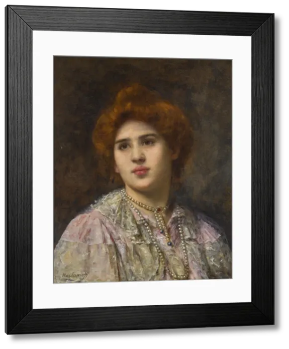Framed Print : Portrait of the opera singer Felia Litvinne (1860-1936). Creator: Harlamov (Harlamoff) Framed Print : Portrait of the opera singer Felia Litvinne (1860-1936). Creator: Harlamov (Harlamoff)