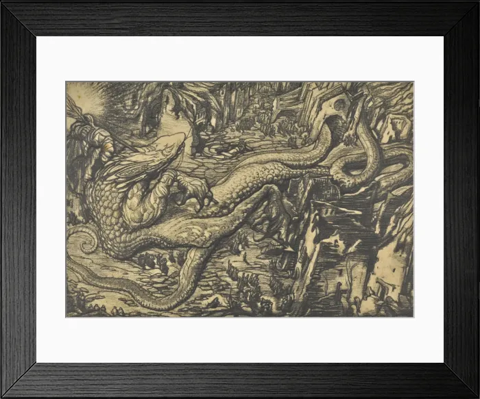 Framed Print : Le monstre de la guerre. Creator: Bakst, Leon (1866-1924) Framed Print : Le monstre de la guerre. Creator: Bakst, Leon (1866-1924)