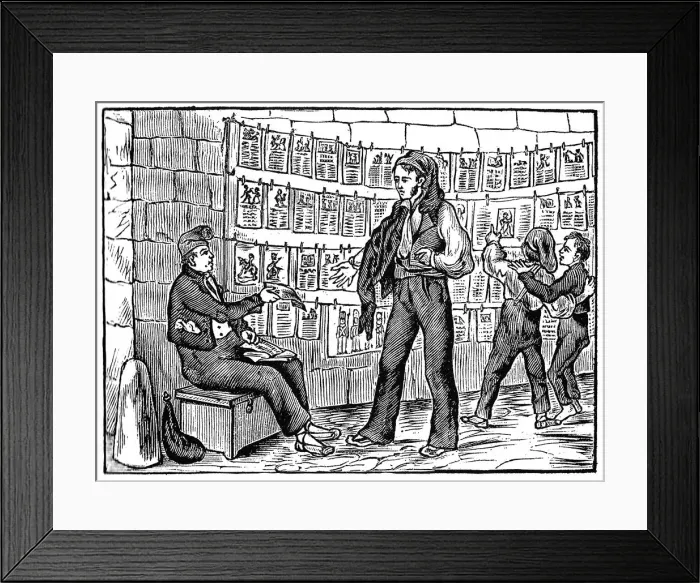 Framed Print : Literatura de Cordel, Barcelona, 1850. Creator: Anonymous Framed Print : Literatura de Cordel, Barcelona, 1850. Creator: Anonymous