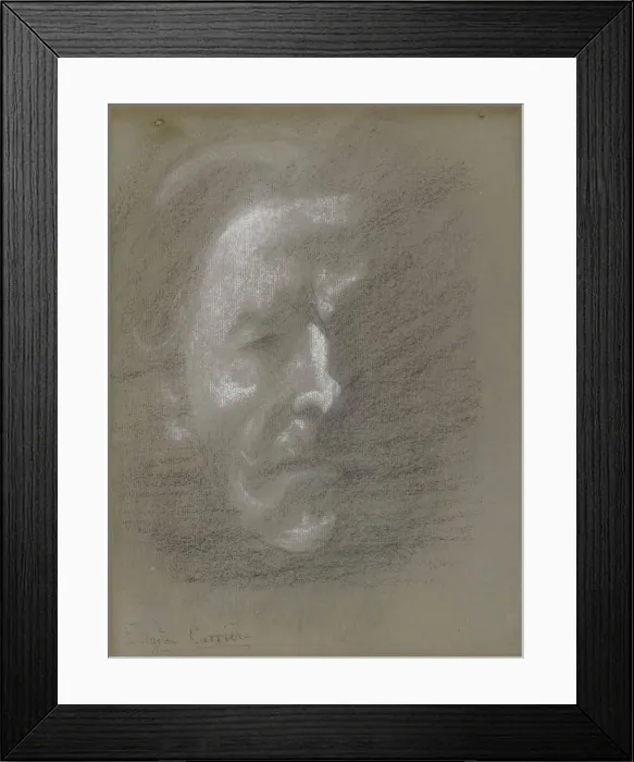 Framed Print : Self-Portrait. Creator: Carriere, Eugene (1849-1906) Framed Print : Self-Portrait. Creator: Carriere, Eugene (1849-1906)