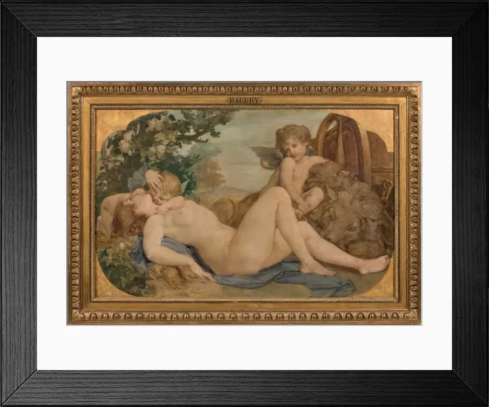 Framed Print : Cybele and Amphitrite, 1859. Creator: Baudry, Paul Jacques Aime (1828-1886) Framed Print : Cybele and Amphitrite, 1859. Creator: Baudry, Paul Jacques Aime (1828-1886)