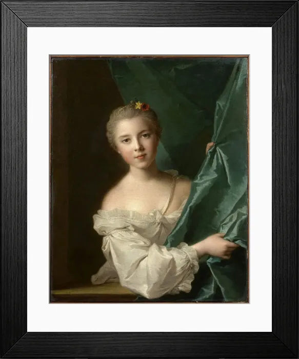 Framed Print : Portrait of Eleonore Louise de Berville, marquise de Hallay-Coetquen, 1751. Creator: Nattier Framed Print : Portrait of Eleonore Louise de Berville, marquise de Hallay-Coetquen, 1751. Creator: Nattier