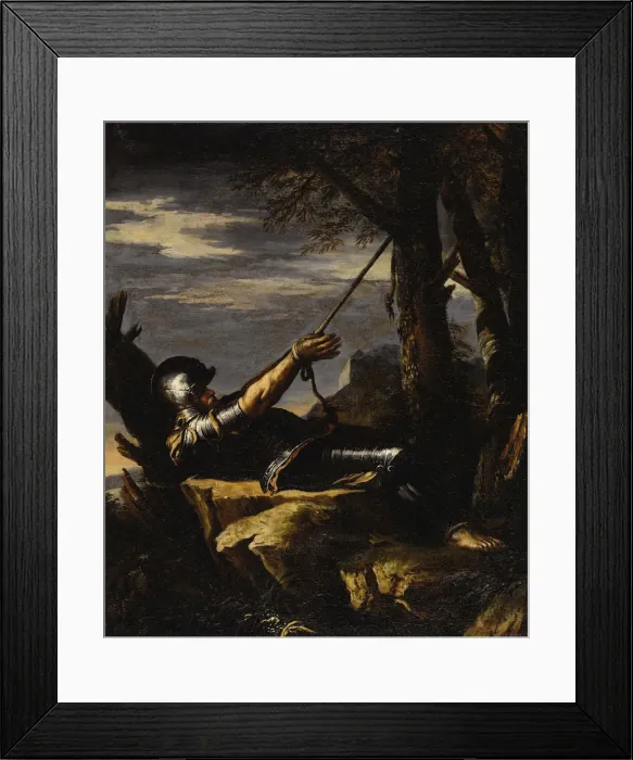 Framed Print : Penitent Saint William of Maleval, c. 1647-1648. Creator: Rosa, Salvatore (1615-1673) Framed Print : Penitent Saint William of Maleval, c. 1647-1648. Creator: Rosa, Salvatore (1615-1673)