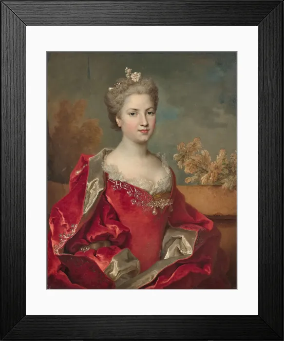 Framed Print : Portrait of Louise de Rohan duchess of Montbazon (1704-1780), 1725-1730. Creator: Largilliere Framed Print : Portrait of Louise de Rohan duchess of Montbazon (1704-1780), 1725-1730. Creator: Largilliere