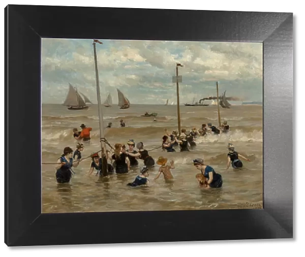 Bathing by the sea, 1876. Creator: Thoren, Otto von (1828-1889)