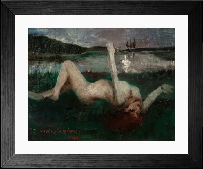 Framed Print : Leda, 1890. Creator: Corinth, Lovis (1858-1925) Framed Print : Leda, 1890. Creator: Corinth, Lovis (1858-1925)