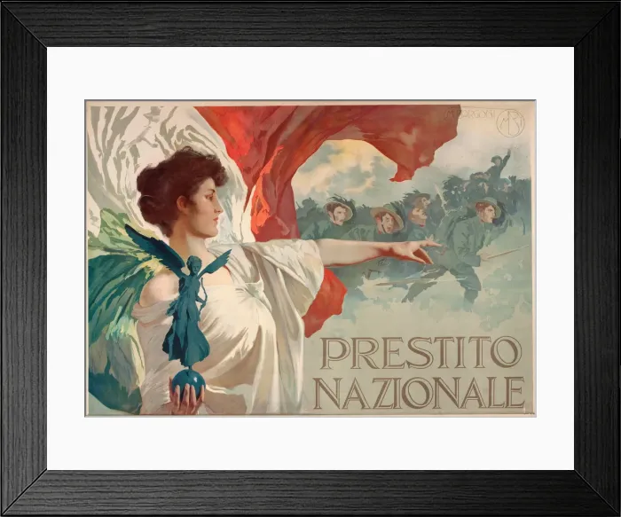 Framed Print : Prestito Nazionale, 1917. Creator: Borgoni, Mario (1869-1936) Framed Print : Prestito Nazionale, 1917. Creator: Borgoni, Mario (1869-1936)