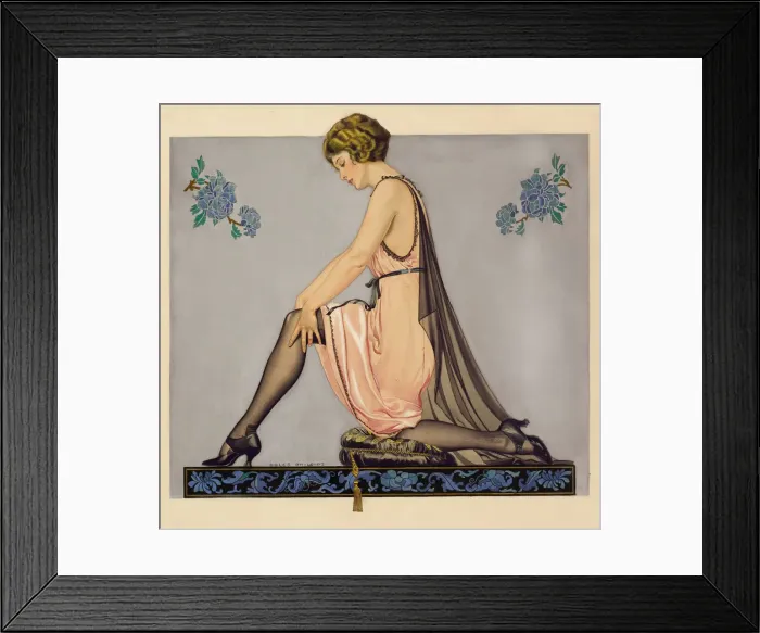 Framed Print : Illustration for the Holeproof Hosiery Company brochure, 1922. Creator: Phillips, Coles (1880-1927) Framed Print : Illustration for the Holeproof Hosiery Company brochure, 1922. Creator: Phillips, Coles (1880-1927)