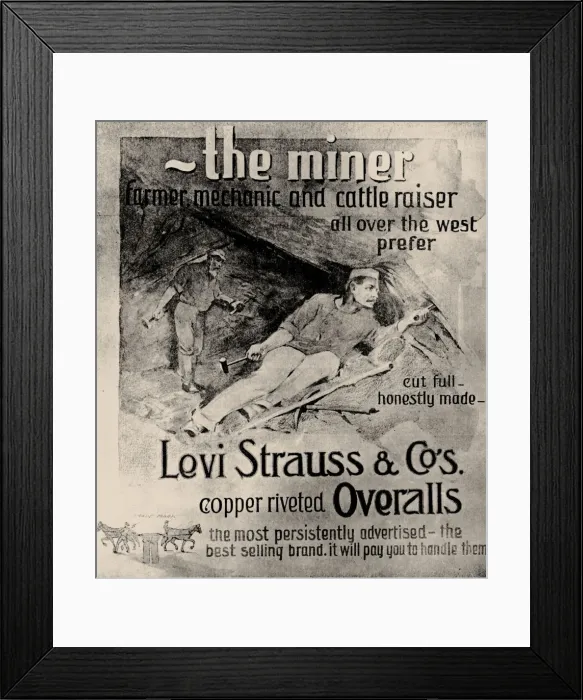 Framed Print : The Catalog Cover Levi Strauss & Co. 1905. Creator: Anonymous Framed Print : The Catalog Cover Levi Strauss & Co. 1905. Creator: Anonymous