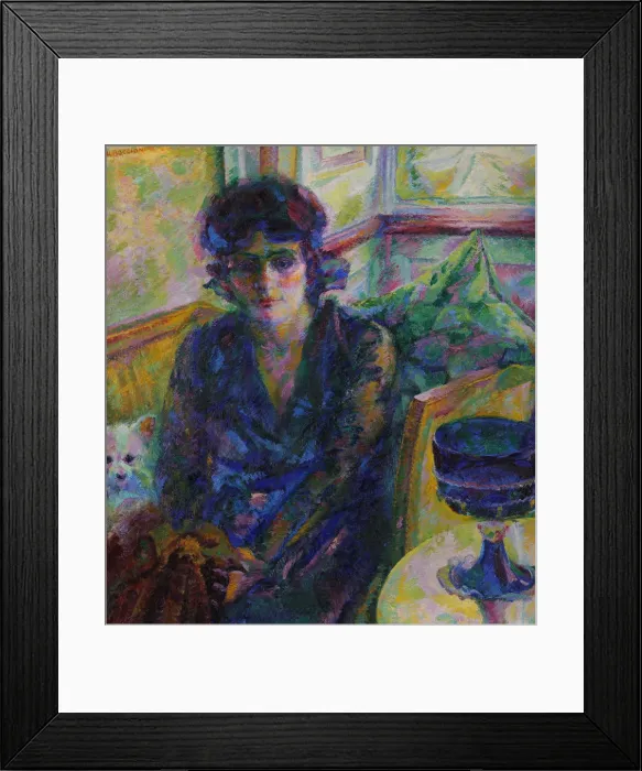 Framed Print : Portrait of Signora Cragnolini Fanna, 1916. Creator: Boccioni, Umberto (1882-1916) Framed Print : Portrait of Signora Cragnolini Fanna, 1916. Creator: Boccioni, Umberto (1882-1916)