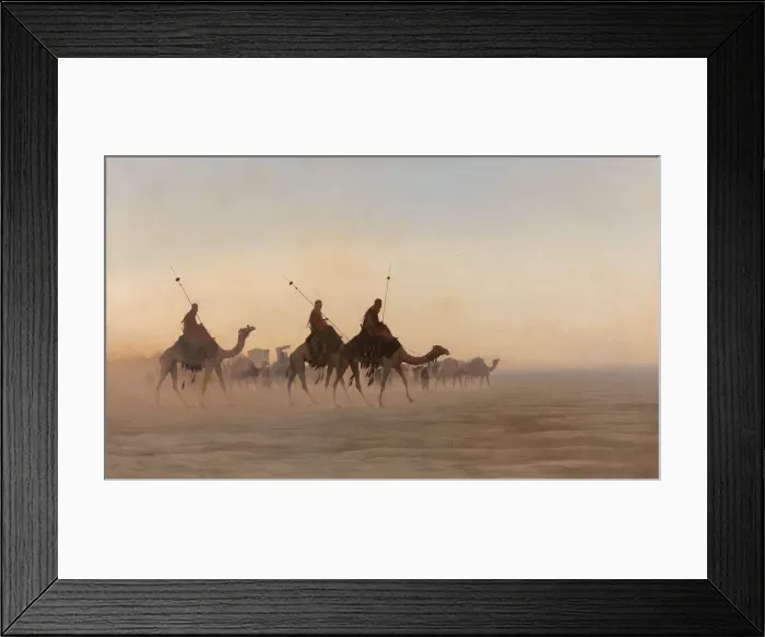 Framed Print : Great caravan of Mecca. Creator: Frere, Charles-Theodore (1814-1888) Framed Print : Great caravan of Mecca. Creator: Frere, Charles-Theodore (1814-1888)