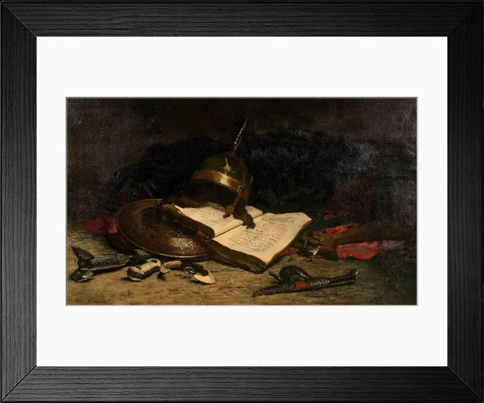 Framed Print : The Quran. Creator: Delanoy, Hippolyte-Pierre (1849-1899) Framed Print : The Quran. Creator: Delanoy, Hippolyte-Pierre (1849-1899)