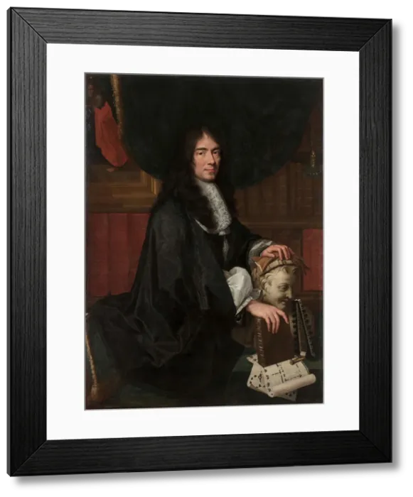 Framed Print : Portrait of Charles Perrault (1628-1703). Creator: Le Brun, Charles (1619-1690) Framed Print : Portrait of Charles Perrault (1628-1703). Creator: Le Brun, Charles (1619-1690)