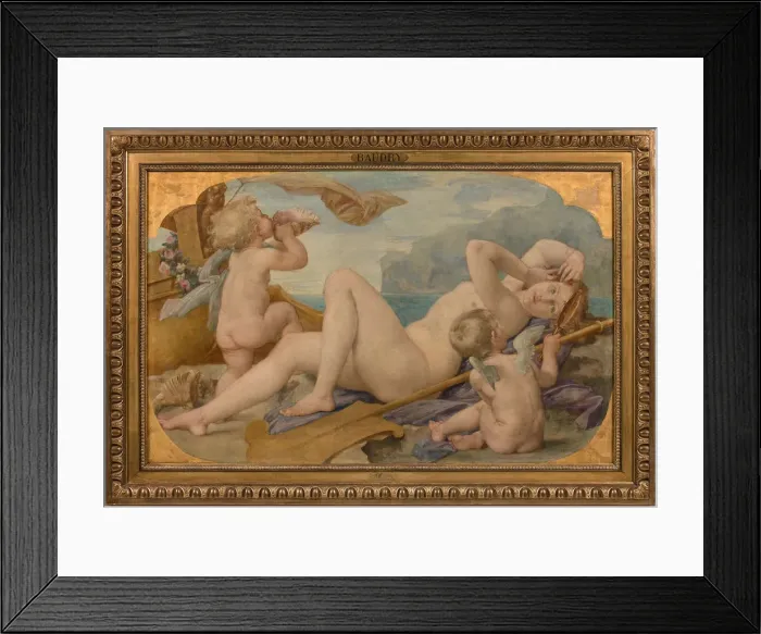 Framed Print : Cybele and Amphitrite, 1859. Creator: Baudry, Paul Jacques Aime (1828-1886) Framed Print : Cybele and Amphitrite, 1859. Creator: Baudry, Paul Jacques Aime (1828-1886)