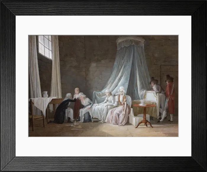 Framed Print : Madame Royale healed by Brunier on January 24th 1793. The royal family at the Temple Prison Framed Print : Madame Royale healed by Brunier on January 24th 1793. The royal family at the Temple Prison