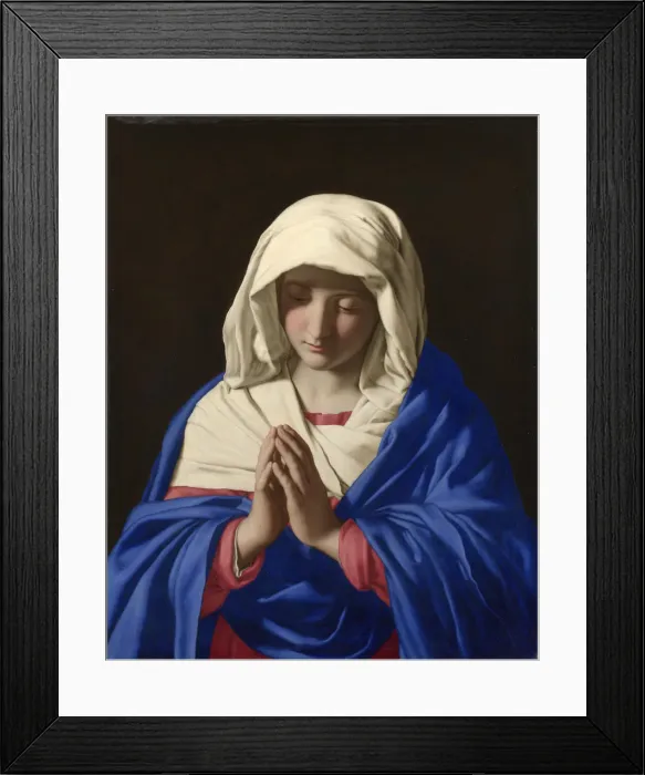 Framed Print : The Virgin in Prayer, 1640s. Creator: Sassoferrato (1609-1685) Framed Print : The Virgin in Prayer, 1640s. Creator: Sassoferrato (1609-1685)