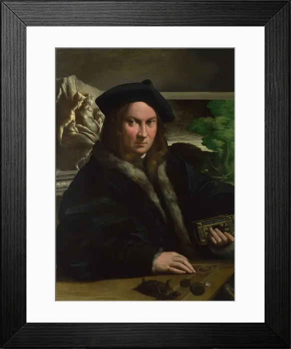 Framed Print : Portrait of a Collector, c. 1523. Creator: Parmigianino (1503-1540) Framed Print : Portrait of a Collector, c. 1523. Creator: Parmigianino (1503-1540)