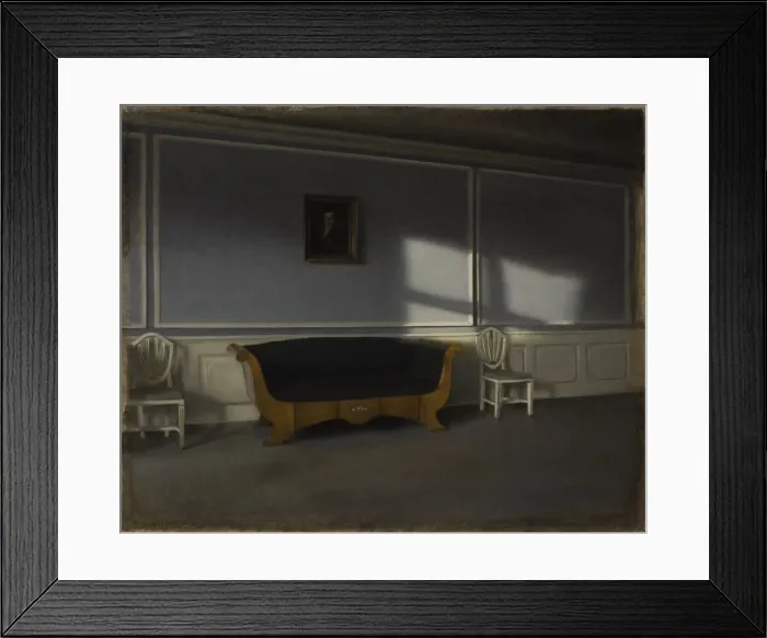 Framed Print : Sunshine in the Drawing Room III, 1905. Creator: Hammershoi, Vilhelm (1864-1916) Framed Print : Sunshine in the Drawing Room III, 1905. Creator: Hammershoi, Vilhelm (1864-1916)