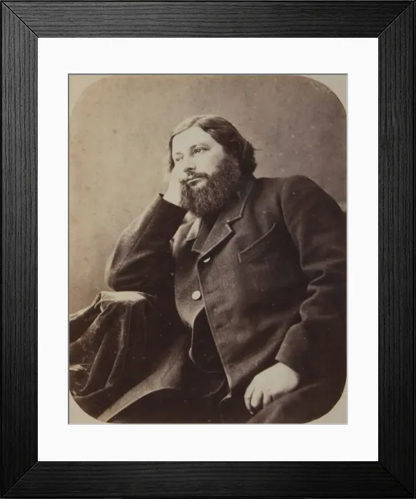Framed Print : Gustave Courbet, ca 1866. Creator: Nadar, Gaspard-Felix (1820-1910) Framed Print : Gustave Courbet, ca 1866. Creator: Nadar, Gaspard-Felix (1820-1910)