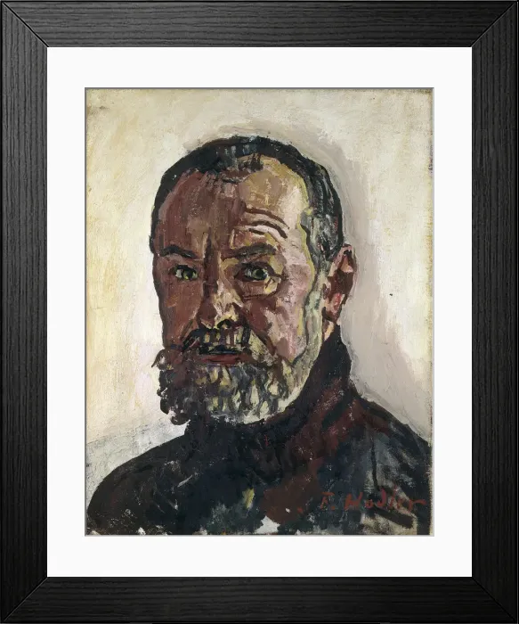Framed Print : Self-Portrait, c. 1916. Creator: Hodler, Ferdinand (1853-1918) Framed Print : Self-Portrait, c. 1916. Creator: Hodler, Ferdinand (1853-1918)