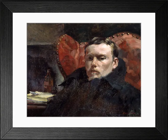Framed Print : Self-Portrait, c. 1883-1885. Creator: Cross, Henri Edmond (1856-1910) Framed Print : Self-Portrait, c. 1883-1885. Creator: Cross, Henri Edmond (1856-1910)