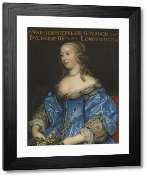 Framed Print : Anne-Genevieve de Bourbon-Conde (1619-1679), Duchess of Longueville, Mid of 17th cen Framed Print : Anne-Genevieve de Bourbon-Conde (1619-1679), Duchess of Longueville, Mid of 17th cen