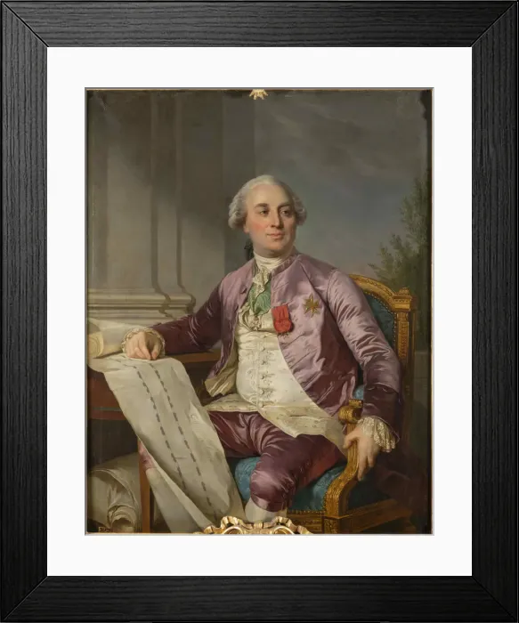 Framed Print : Charles Claude Flahaut de La Billarderie, comte d Angiviller (1730-1809), 1779. Creator: Duplessis Framed Print : Charles Claude Flahaut de La Billarderie, comte d Angiviller (1730-1809), 1779. Creator: Duplessis
