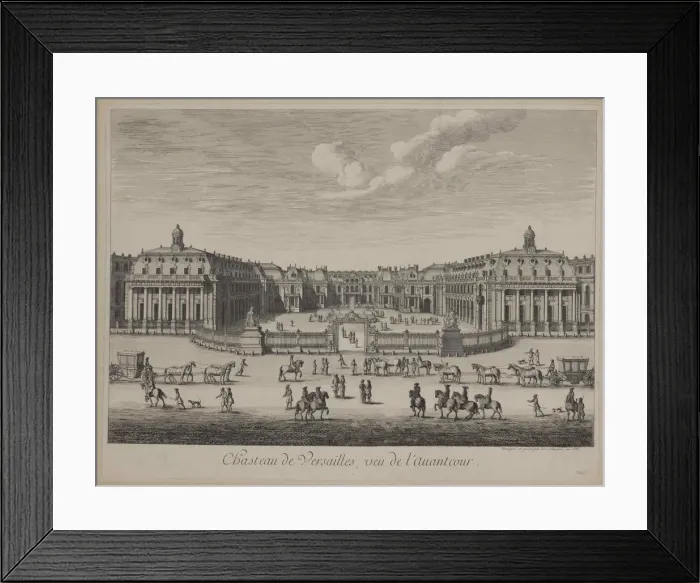 Framed Print : Chateau de Versailles in 1682, 1682. Creator: Anonymous