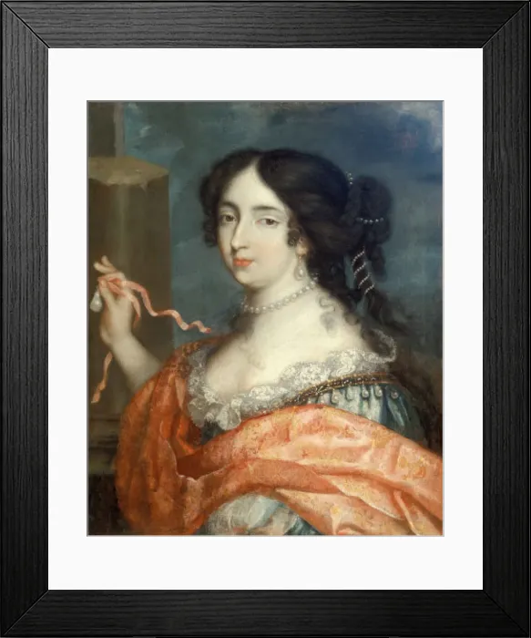 Framed Print : Portrait of Francoise d Aubigne (1635-1719), Madame Scarron, c. 1670. Creator: Anonymous Framed Print : Portrait of Francoise d Aubigne (1635-1719), Madame Scarron, c. 1670. Creator: Anonymous