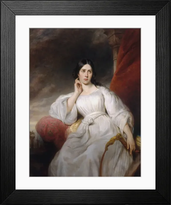 Framed Print : Portrait of the opera singer Maria Malibran-Garcia (1808-1836), as Desdemona, 1830 Framed Print : Portrait of the opera singer Maria Malibran-Garcia (1808-1836), as Desdemona, 1830